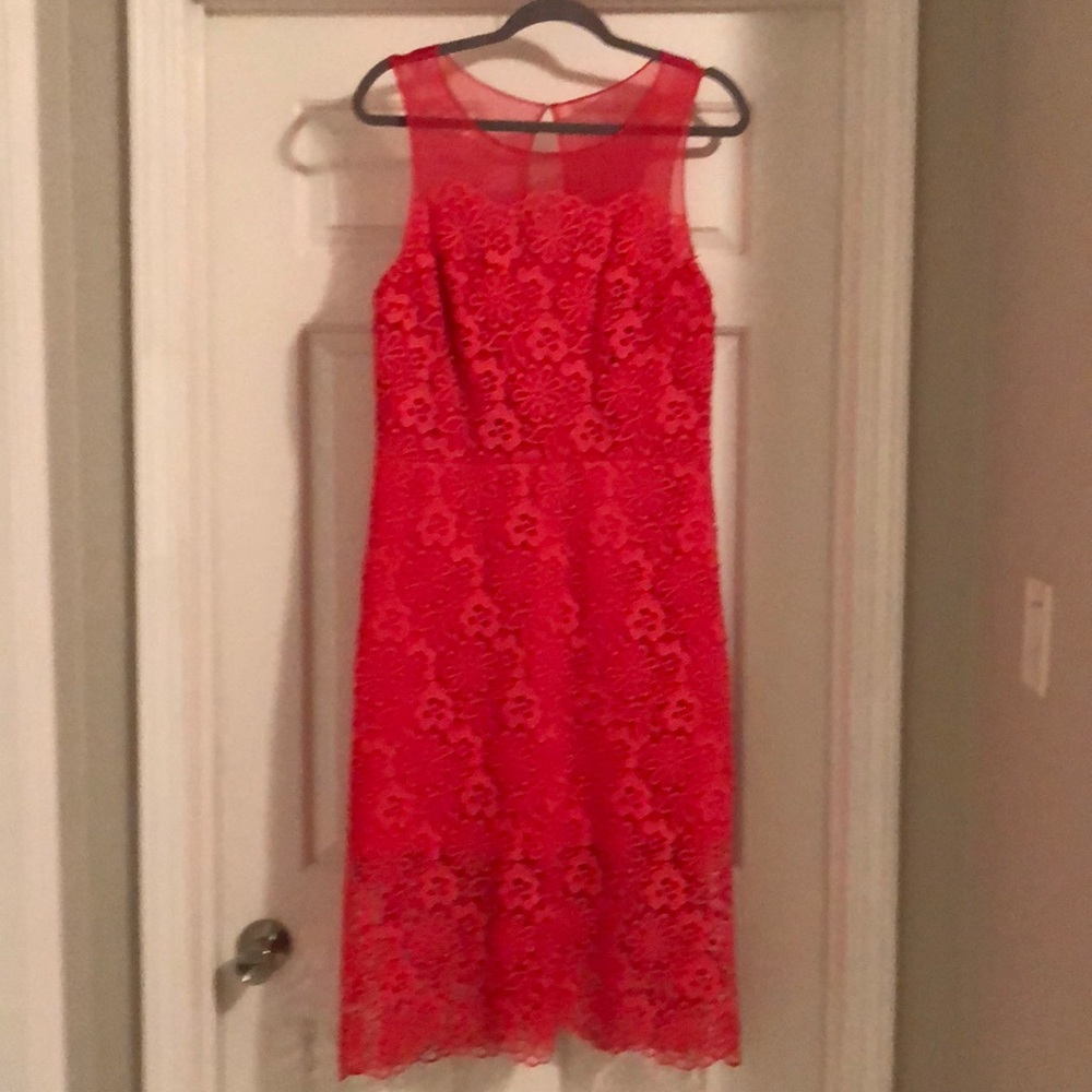 Sleeveless Coral Dress